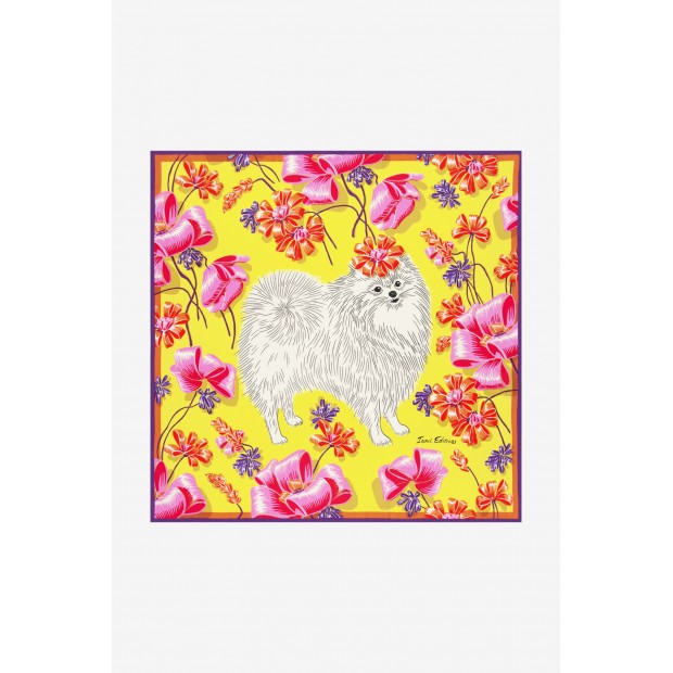 Inoui Editions šilko skara TOUTOU YELLOW